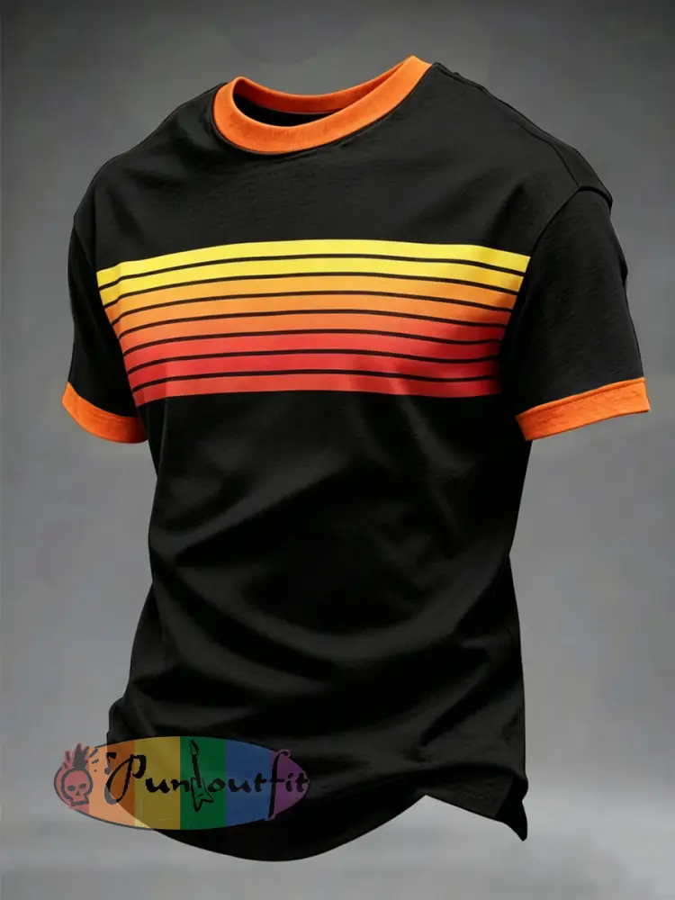 Men’s Retro short sleeves t-shirt - As picture · S