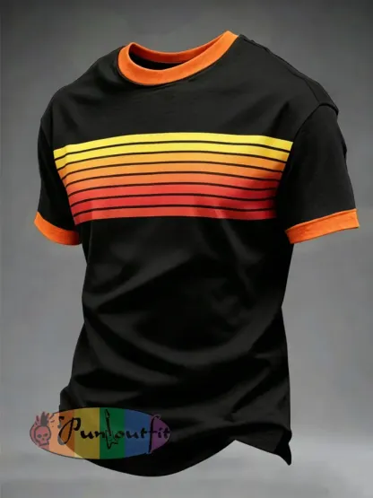 Men’s Retro short sleeves t-shirt - As picture · S