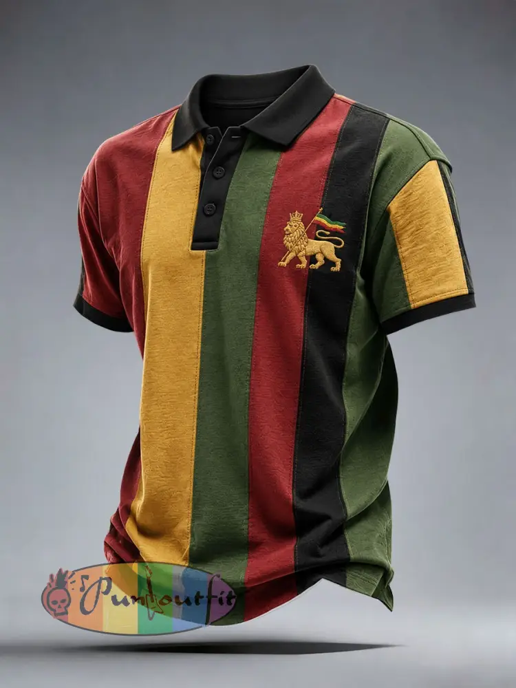 Men’s Reggae Polo Shirt - As picture · S