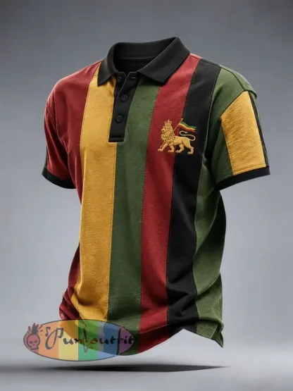 Men’s Reggae Polo Shirt - As picture · S