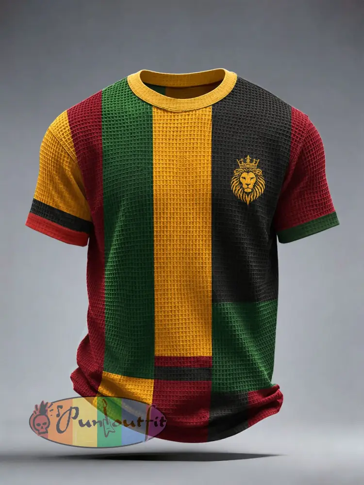 Men’s Reggae Waffle T-Shirt - As picture · S