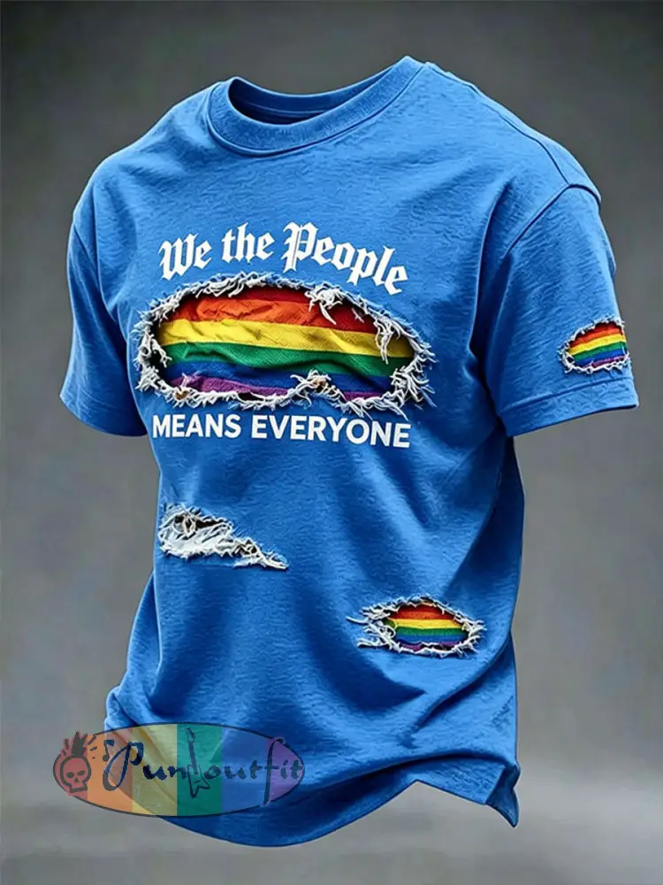 Men’s We The People Means Everyon Short Sleeves T-shirt - Blue · S