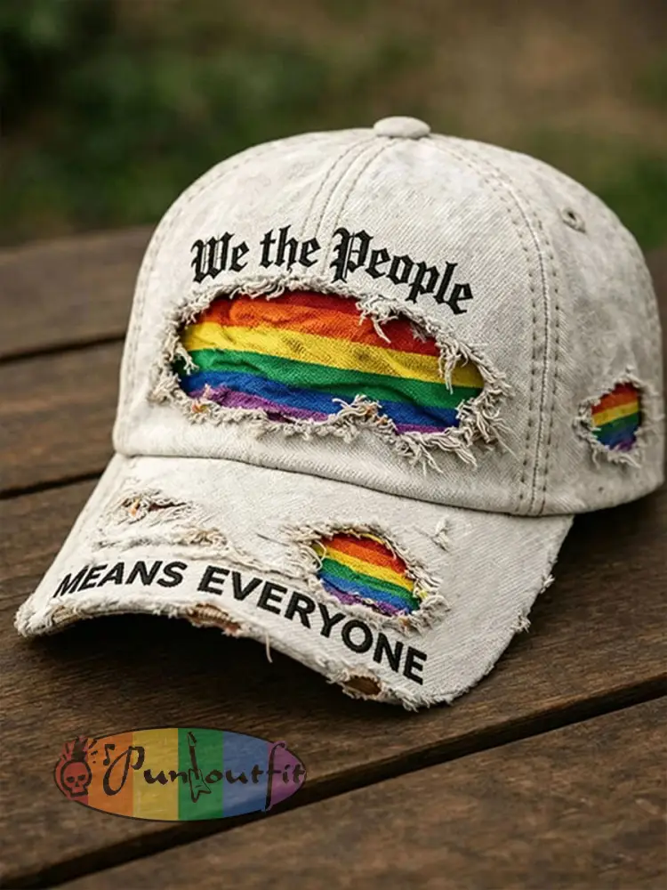 Unisex We The People Means Everyon Hat - White · ONE