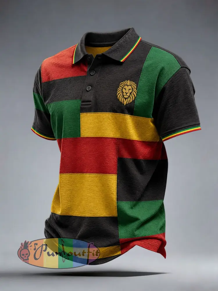Men’s Reggae Polo Shirt - As picture · S