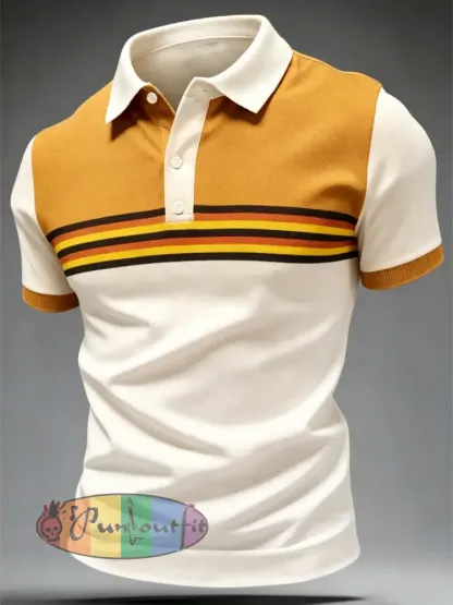 Men’s Retro polo shirt - As picture · S