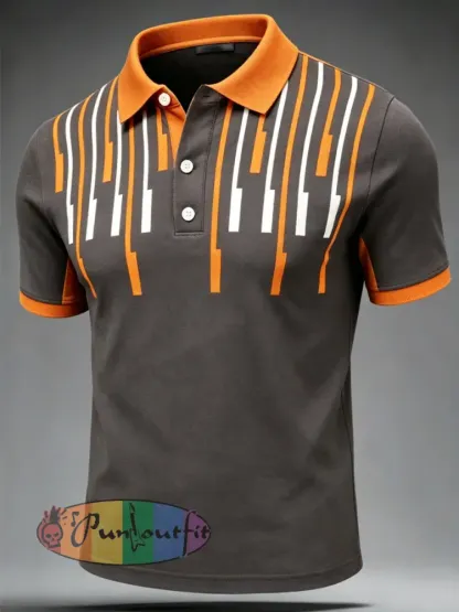 Men’s Retro polo shirt - As picture · S