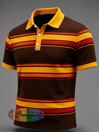 Men’s Retro polo shirt - As picture · S
