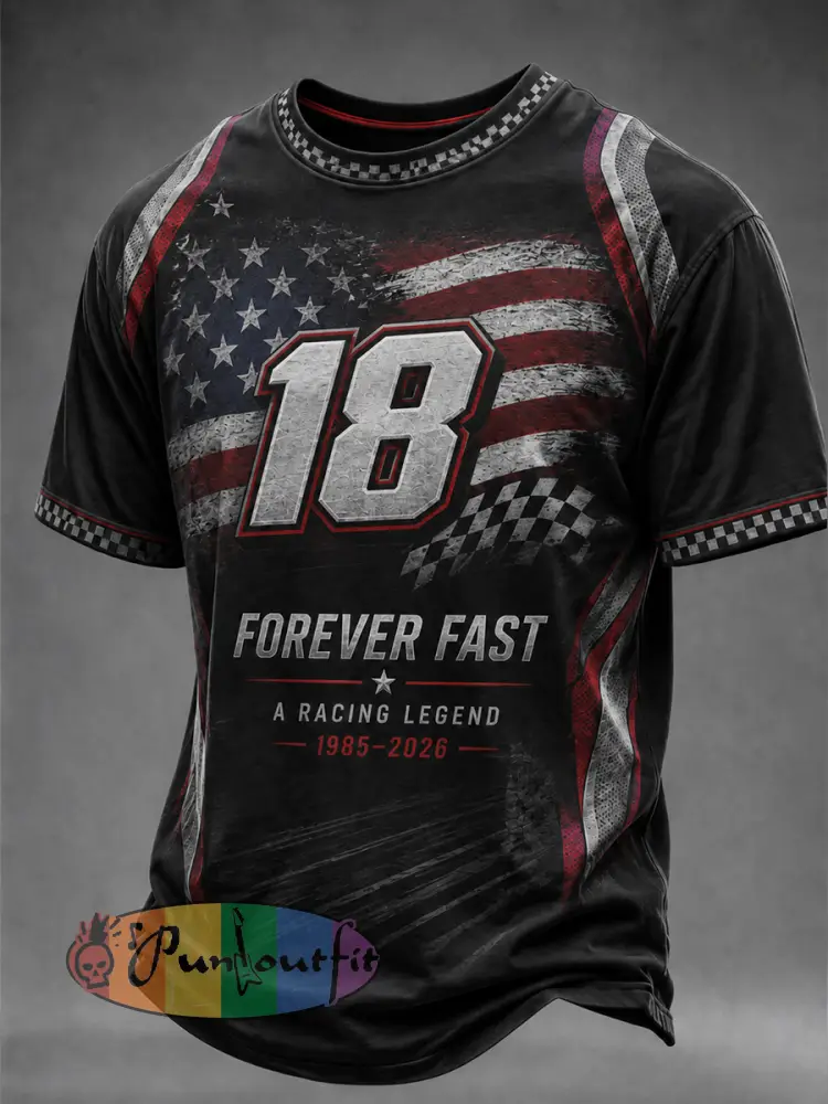 Men’s Racing Legend Tribute Casual T-Shirt - As picture · S