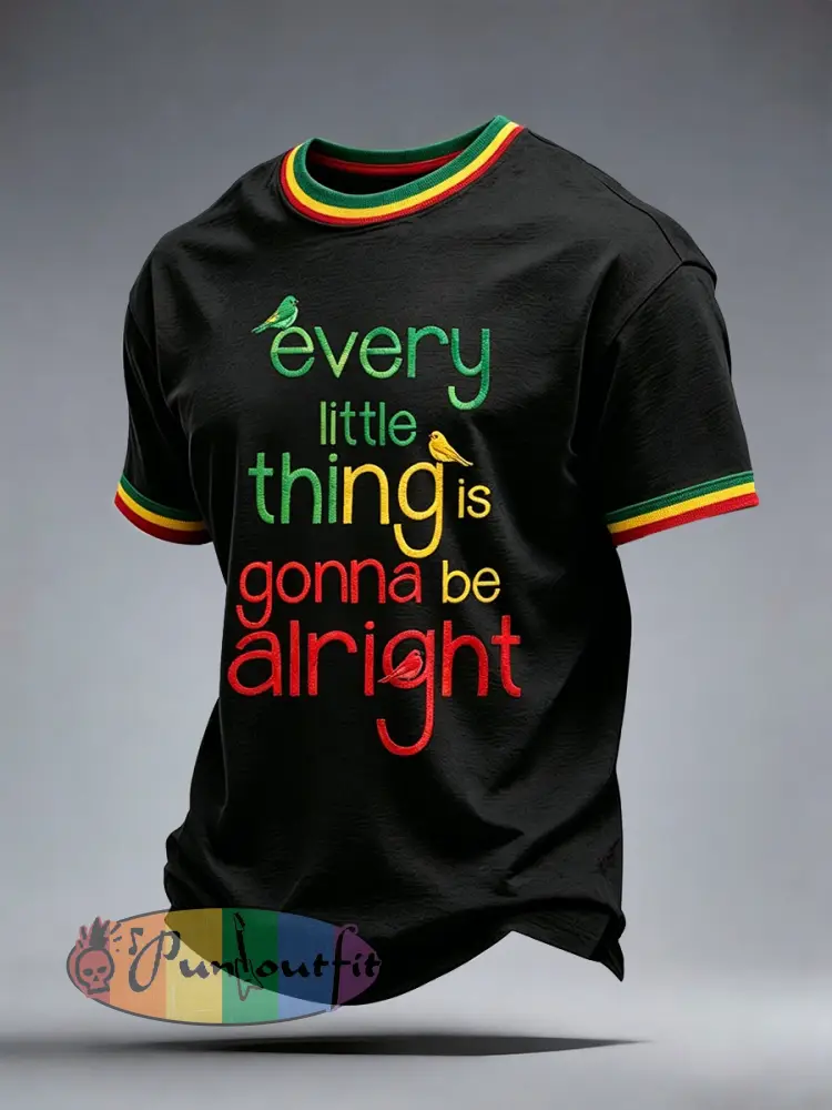 Men’s Reggae Music T-Shirt - Black · S