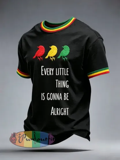 Men’s Reggae Music T-Shirt - Black · S