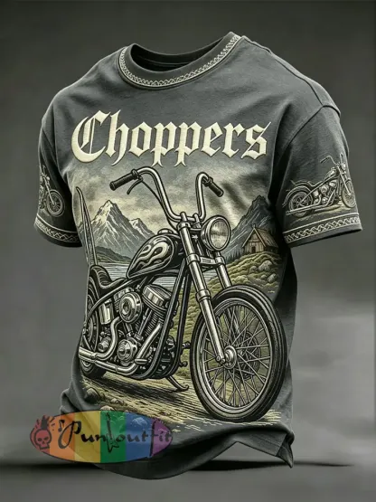Men’s Choppers Vintage T-Shirts - Gray · S