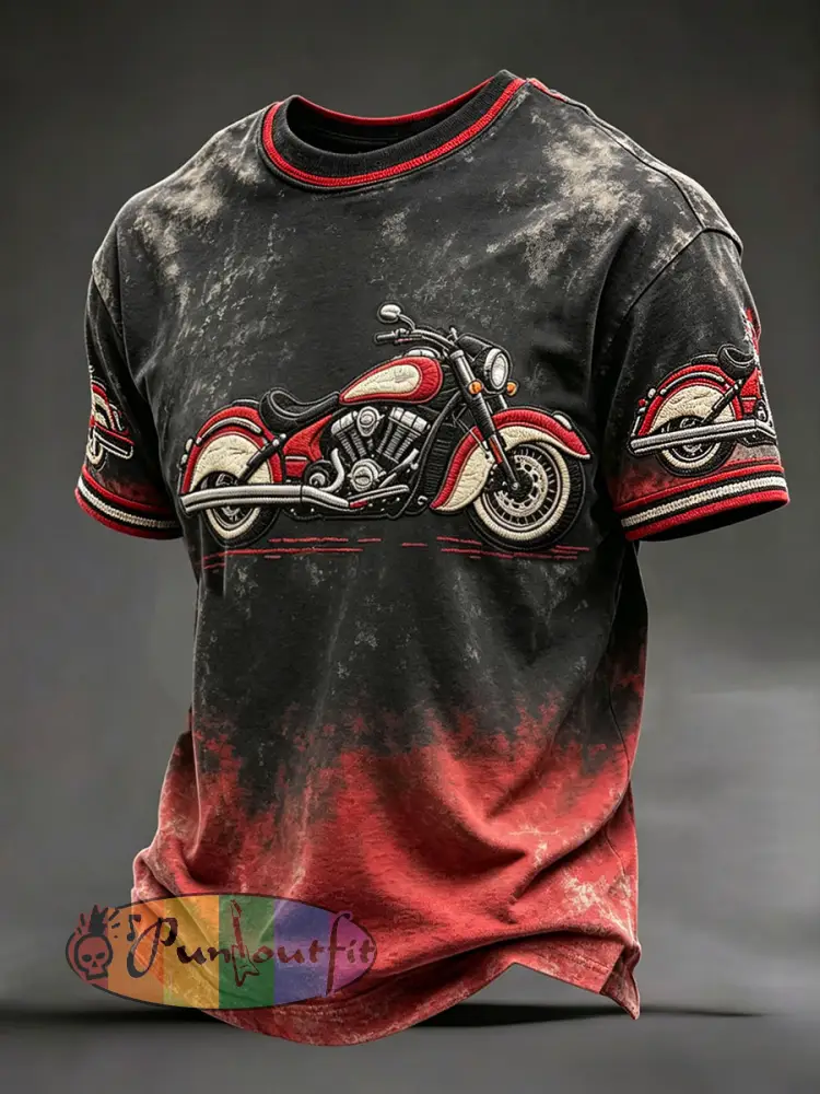 Men’s Vintage Motorcycle T-Shirts - As picture · S