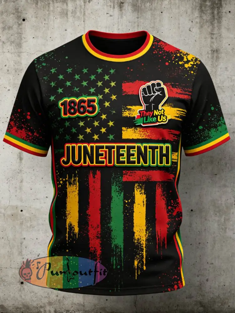 Men’s Juneteenth They Not Like Us Since 1865 t-shirt - Black · S
