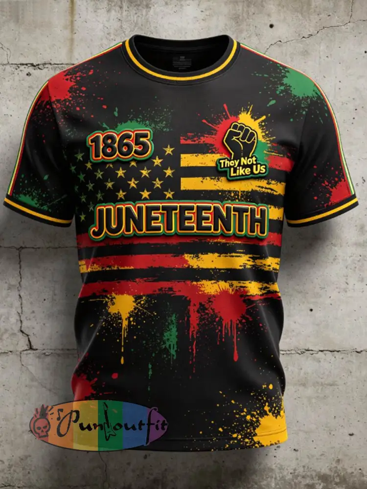 Men’s Juneteenth They Not Like Us Since 1865 t-shirt - Black · S