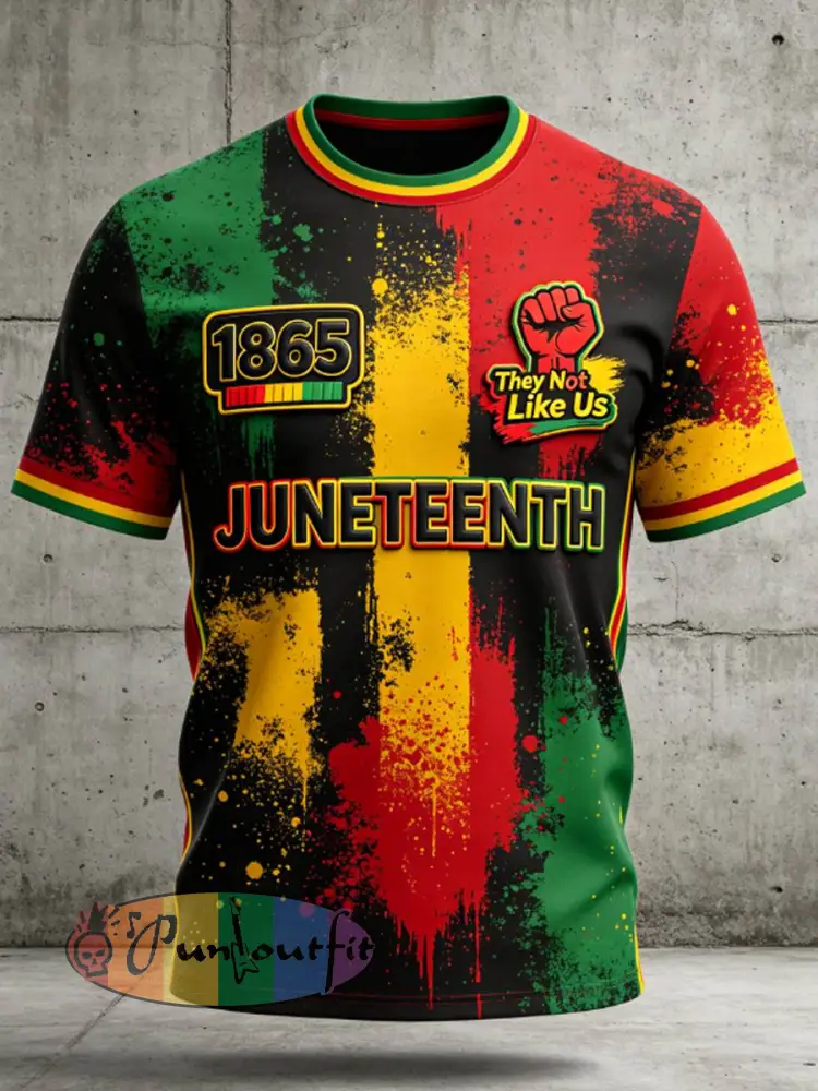 Men’s Juneteenth They Not Like Us Since 1865 t-shirt - Black · S