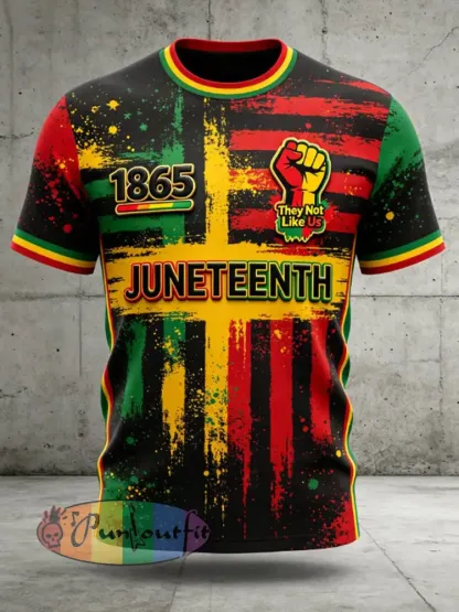 Men’s Juneteenth They Not Like Us Since 1865 t-shirt - Black · S