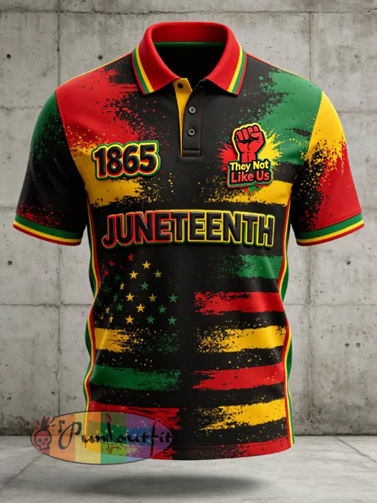 Men’s Juneteenth They Not Like Us Since 1865 Print shirt - Black · S