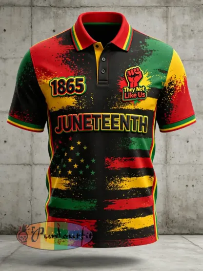 Men’s Juneteenth They Not Like Us Since 1865 Print shirt - Black · S