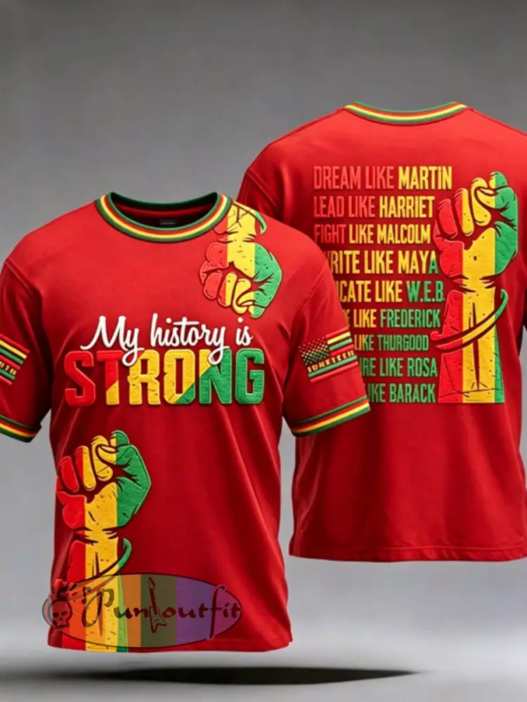 Men’s Juneteenth They Not Like Us Since 1865 Print Tee - Red · S
