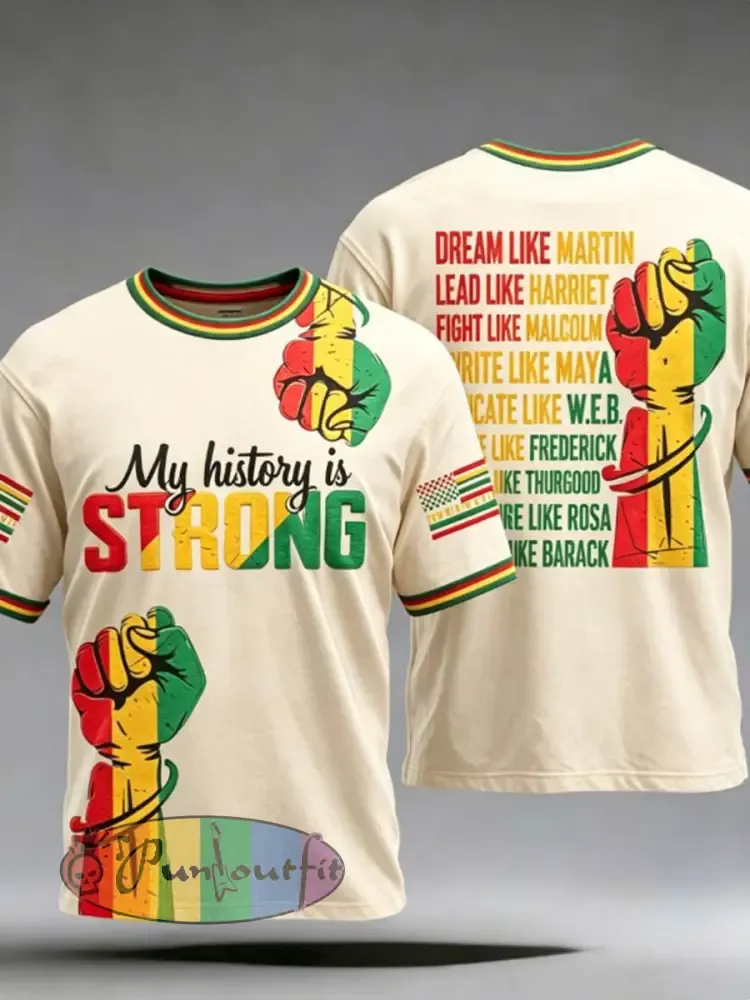 Men’s Juneteenth They Not Like Us Since 1865 Print Tee - Creamy-White · S