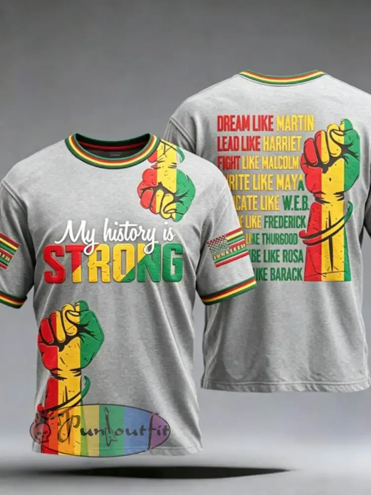 Men’s Juneteenth They Not Like Us Since 1865 Print Tee - Gray · S