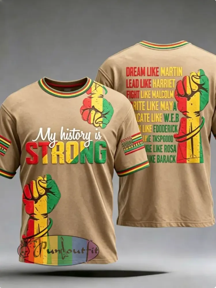 Men’s Juneteenth They Not Like Us Since 1865 Print Tee - Khaki · S