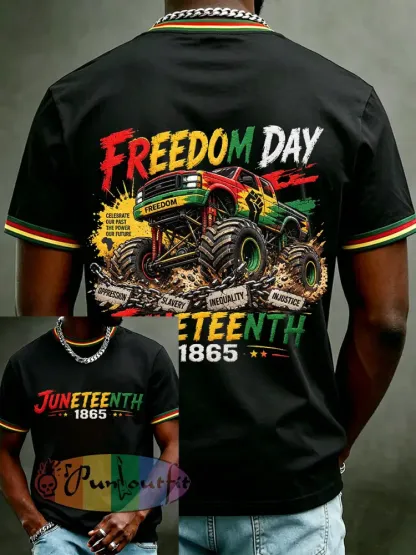Men’s Juneteenth Print Tee - Black · S