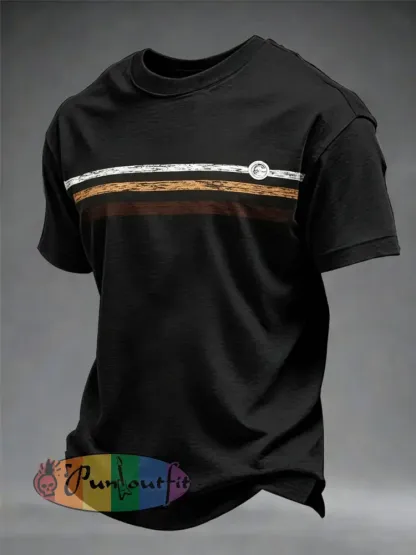 Men’s Retro short sleeves t-shirt - Black · S