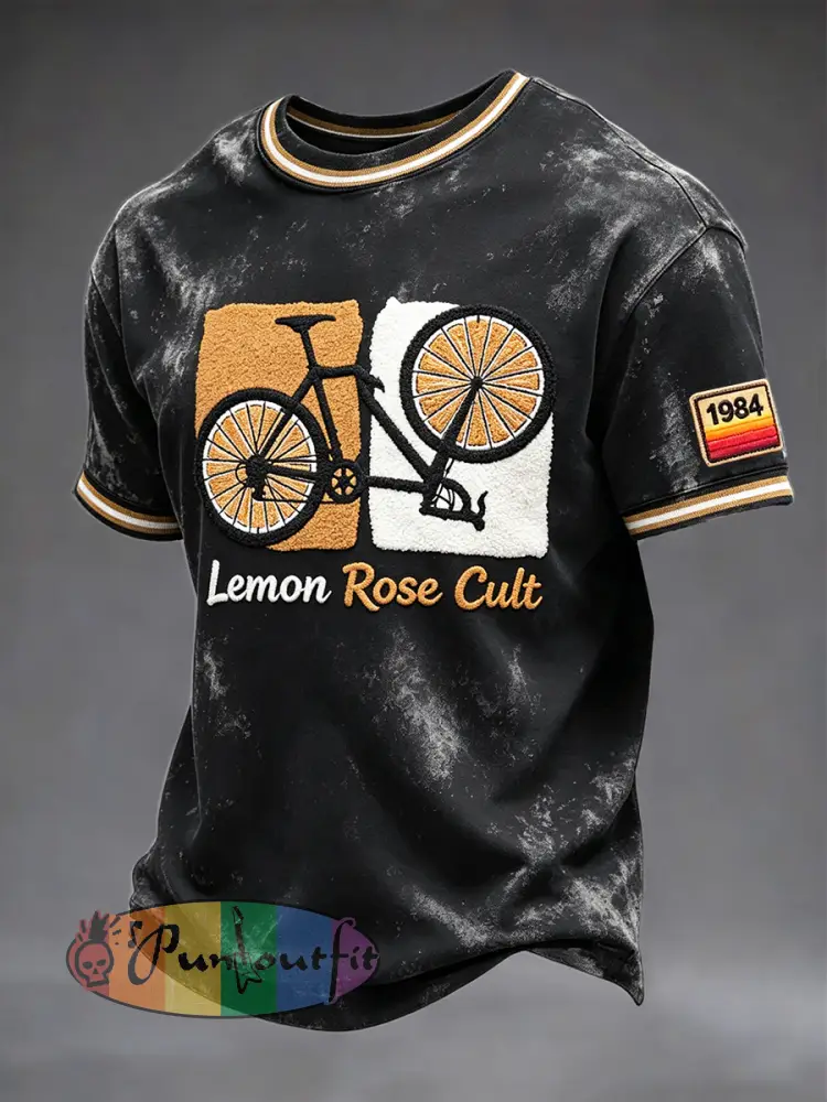 Men’s The Stone Roses Band Cycling 3D Print Casual T-shirt - Black · S