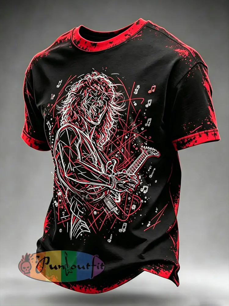 Men’s Vintage Van Halen Rock Band Graphic T-Shirt - As picture · S