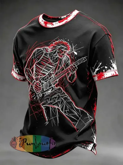 Men’s Vintage Van Halen Rock Band Graphic T-Shirt - As picture · S