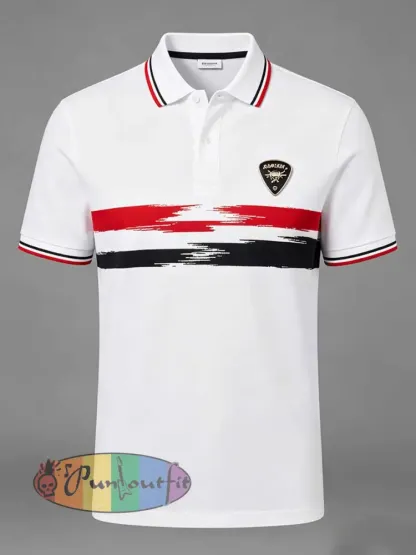 Men’s Vintage Van Halen Band Graphic Polo Shirt - As picture · S