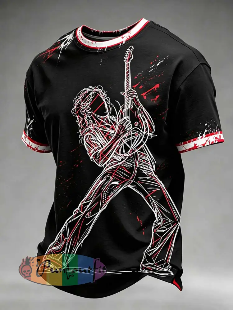 Men’s Vintage Van Halen Printed Casual T-Shirt - As picture · S