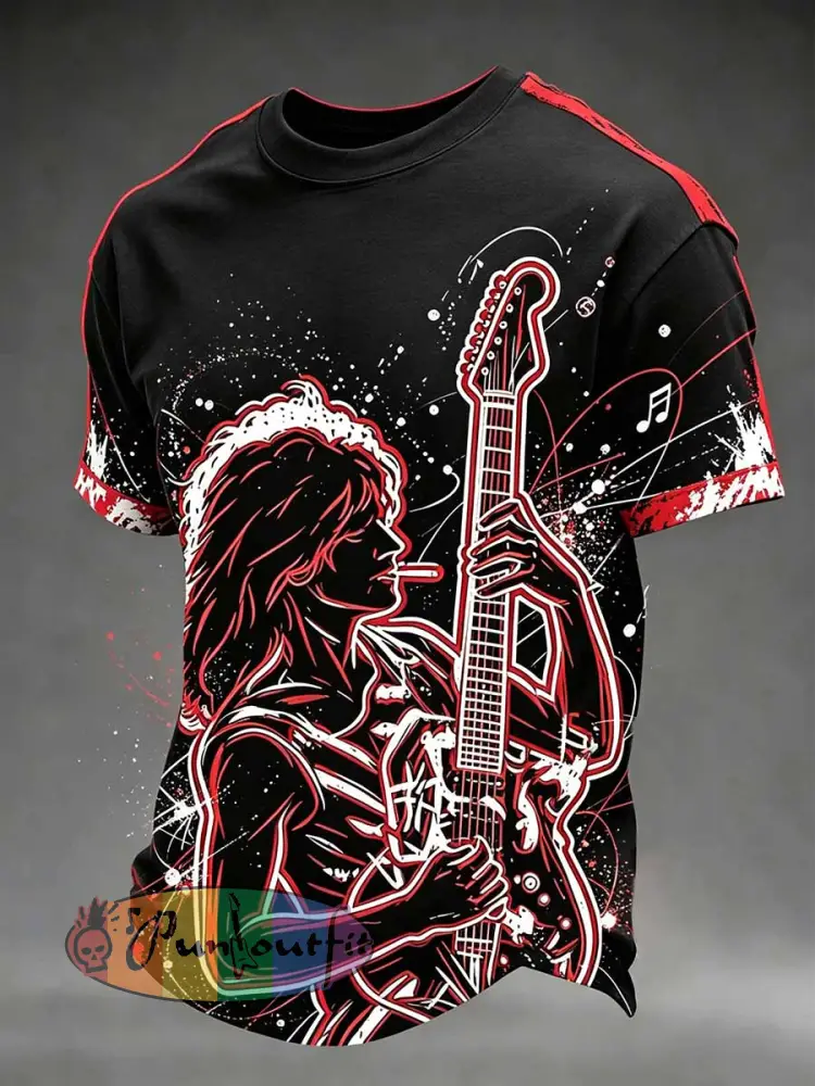 Men’s Vintage Van Halen Printed Casual T-Shirt - As picture · S