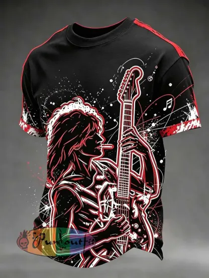 Men’s Vintage Van Halen Printed Casual T-Shirt - As picture · S