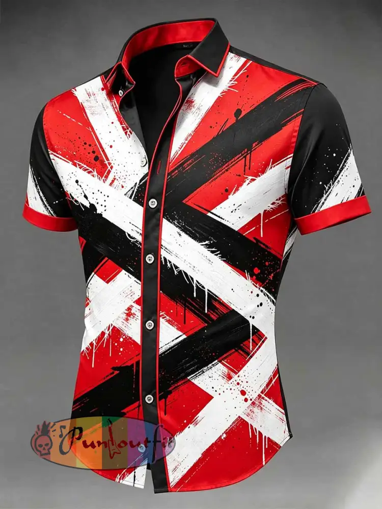 Men’s Vintage Van Halen Printed Casual Shirt - As picture · S