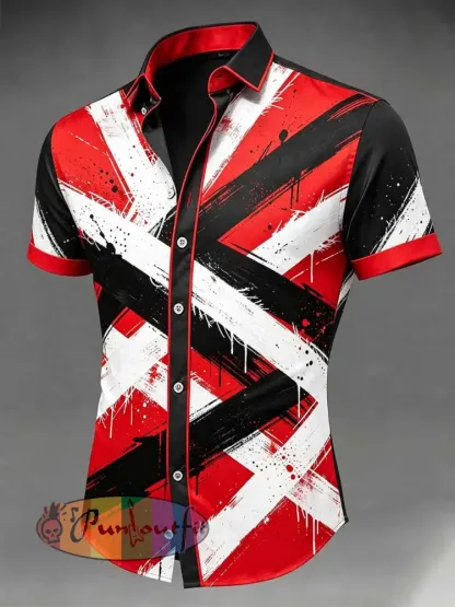Men’s Vintage Van Halen Printed Casual Shirt - As picture · S