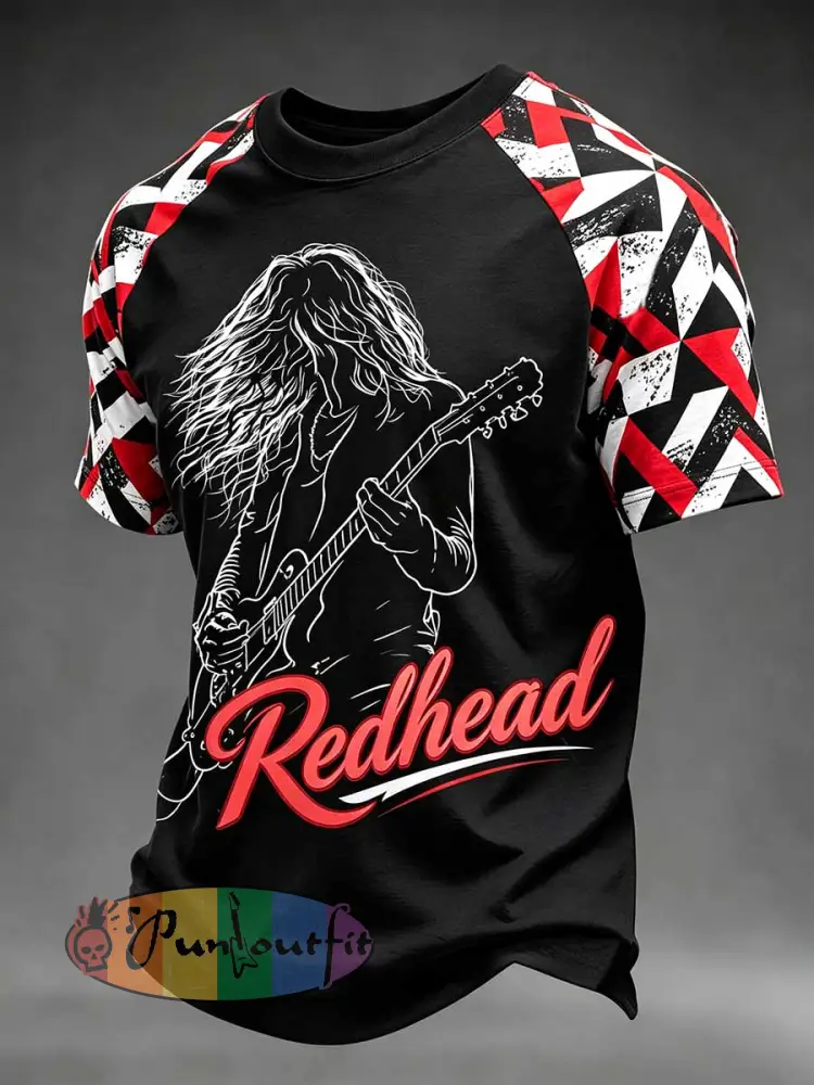 Men’s Vintage Van Halen Printed Casual T-Shirt - As picture · S