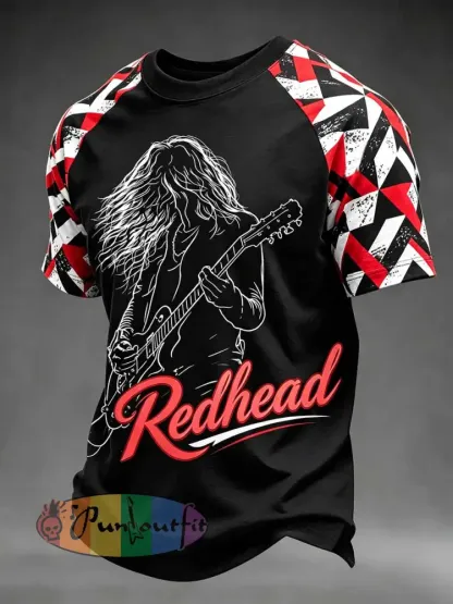 Men’s Vintage Van Halen Printed Casual T-Shirt - As picture · S