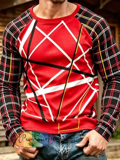 Men’s Vintage Rock Band Graphic Print Sweatshirt - As picture · S