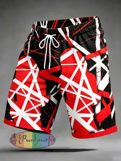 Men’s Rock Band VH Print Shorts - As picture · S