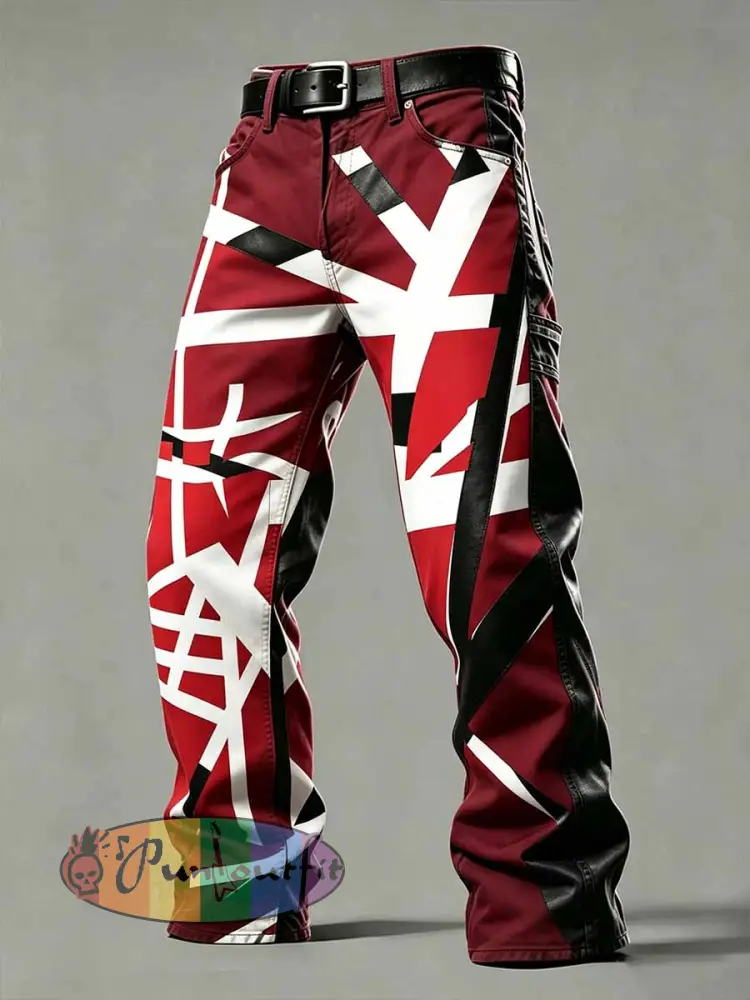 Men’s Rock Band VH Print Pants - As picture · S