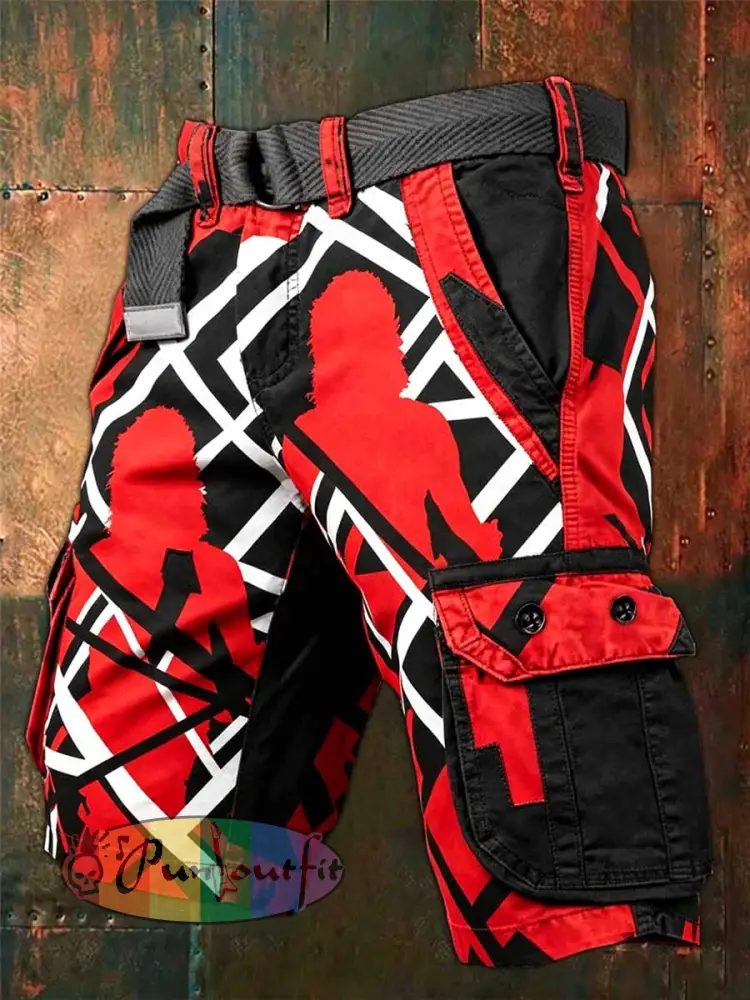 Men’s Rock Band VH Print Pants - As picture · S