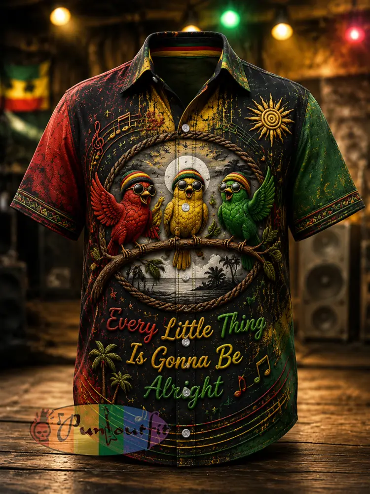 Classic Casual Shirt for Retro Reggae Music Fans - As picture · S