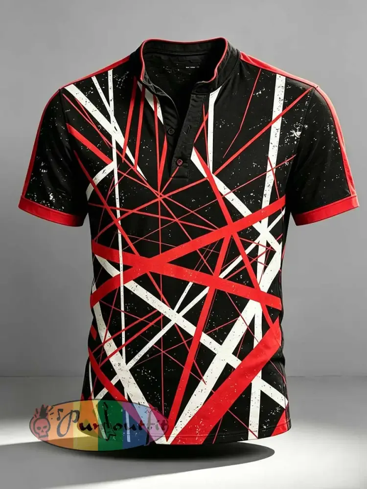 Men's Vintage Print Casual T-Shirt