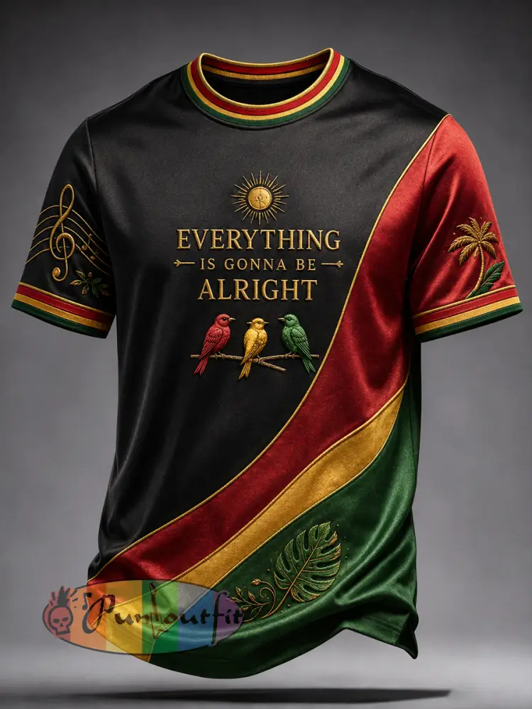 Classic Casual T-Shirt for Retro Reggae Fans - As picture · S