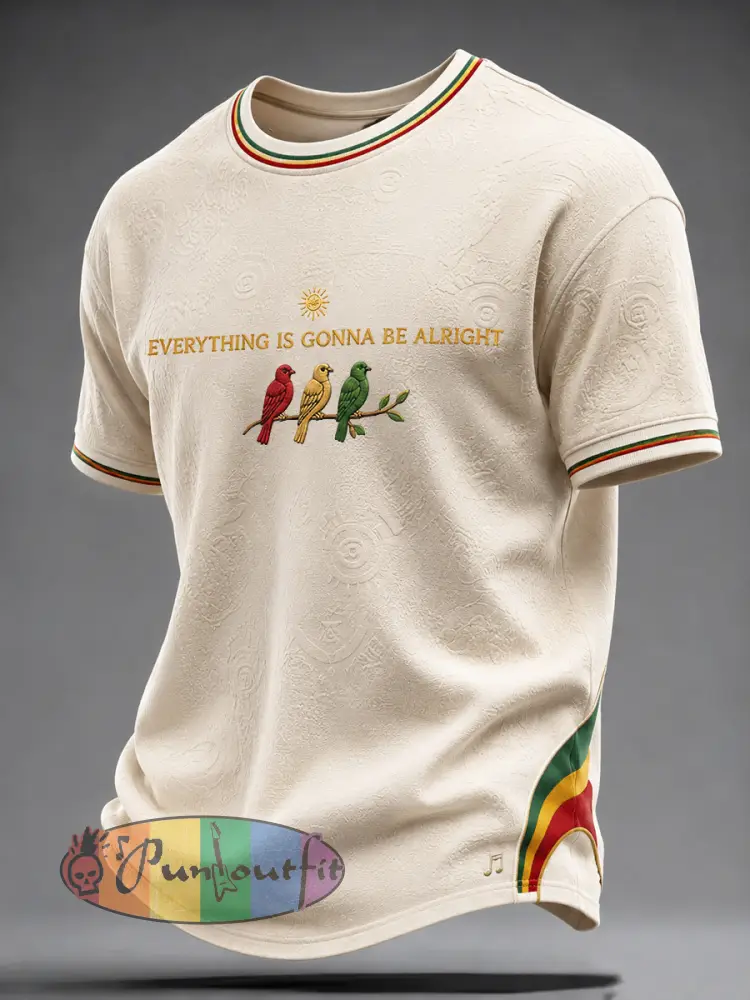 Casual T-Shirt for Retro Reggae Fans - As picture · S