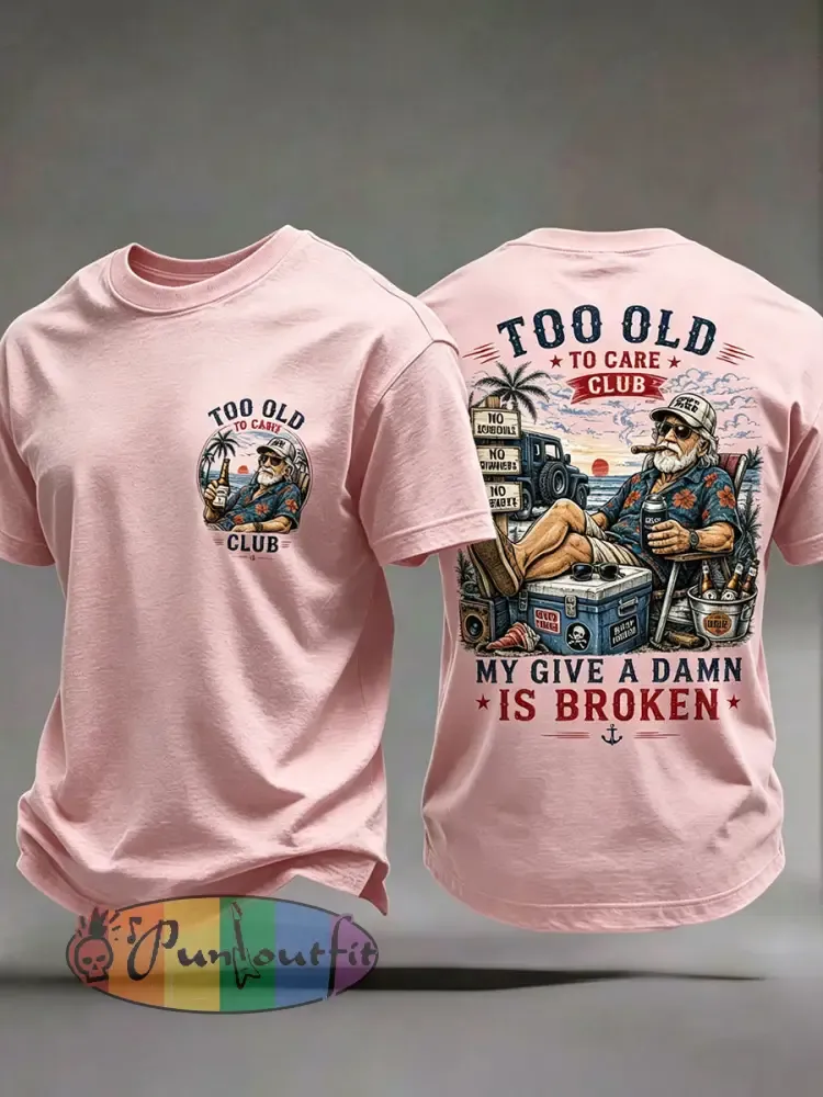 Men’s ’my give a damn is broken’ T-shirts - Pink · S