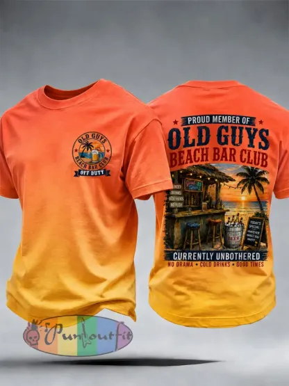 Men’s Old Guys Beach Bar Club T-shirt - As picture · S