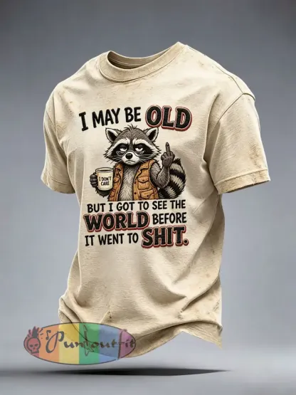 Men’s I May Be Old T-shirt - As picture · S